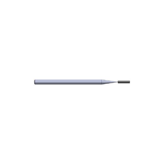 Picture of CRYSTALLUME P820-200673-1 End Mill Sharp High Helix Mold Makers Sharp End 0.059 Diameter 0.118 Shank 2.440 OAL 0.295 LOC4 Flute Diamond