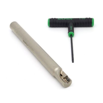 Picture of DAPRA SSER0625-7000-SS-R45-1C WOF 90.0°, End Mill 0.625 Cutter Diameter Weldon 0.625 Shank 7.000 OAL 1 Flute