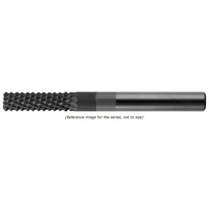 Picture of CRYSTALLUME P820-201628-1 End Mill Sharp High Helix Graphite Rougher Sharp End 0.375 Diameter 0.375 Shank 4.000 OAL 1.250 LOC4 Flute Diamond