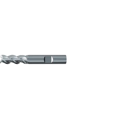Picture of EMUGE 2545.003 DIA 3MM SH 0.1181 LOC 2.2441 OAL 0.2756 End Mill Standard Flute Variable Helix Carbide Uncoated Single End 45.0° Chamfer Alu-Cut