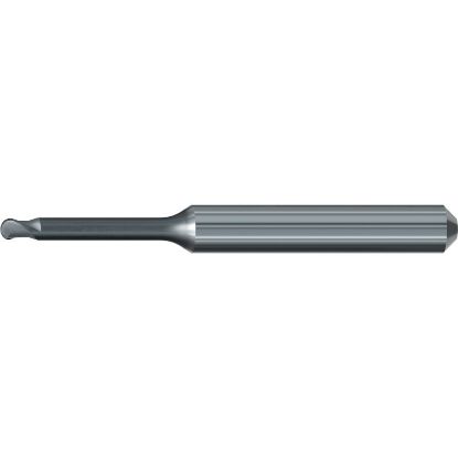 Picture of EMUGE 2600D.100618 DIA 1MM SH 0.2362 LOC 0.7087 OAL 2.2441 End Mill Ball Nose Carbide Diamond Single End Ball Nose Dental Mills