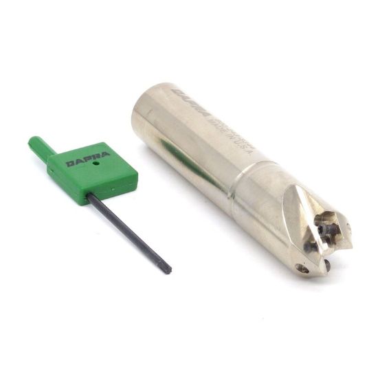 Picture of DAPRA CMEM0500-30-R35-2 30.0°, Chamfer Mill 0.500 Cutter Diameter Weldon 0.750 Shank 3.500 OAL 2 Flute