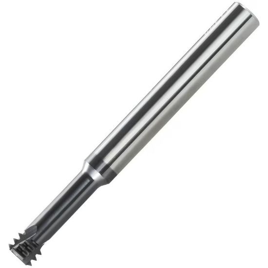 Picture of CARMEX MTS06032C10 0.7 MJ Thread Mill 0.70TPI 0.12 Dia 0.39 Neck 0.23 Shank Internal 3 Flute AlTiN