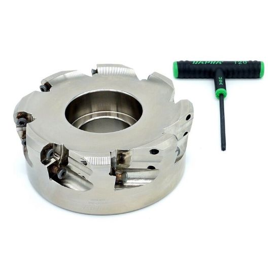 Picture of DAPRA TRSM332-100-R4-6 Button Cutter,Face Mill 3.320 Cutter Diameter Face Mill 1.000 Shank 2.000 OAL 6 Flute