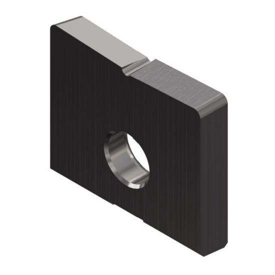 Picture of DAPRA FBR-0750-N-FPA-R1/16 Milling Insert Flat Bottom 0.063 Corner Radius AlTiN