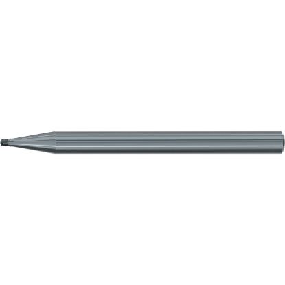 Picture of EMUGE 2618.03 DIA 0.30MM SH 0.1575 LOC 0.0118 OAL 1.968 End Mill Standard Flute Standard Helix CBN Uncoated Single End Corner Radius 0.0059 0.15MM Micro