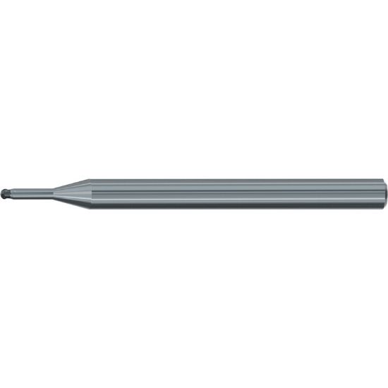 Picture of EMUGE 2620.03 DIA 0.30MM SH 0.1575 LOC 0.0118 OAL 1.968 End Mill Standard Flute Standard Helix CBN Uncoated Single End Corner Radius 0.0059 0.15MM Micro