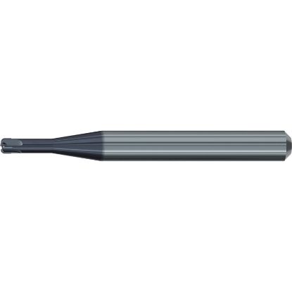 Picture of EMUGE 2634A.301610 DIA 3MM SH 0.2362 LOC 0.3937 OAL 2.2441 End Mill Corner Radius Carbide TiAlN Single End Corner Radius 0.0295 0.75MM Dental Mills
