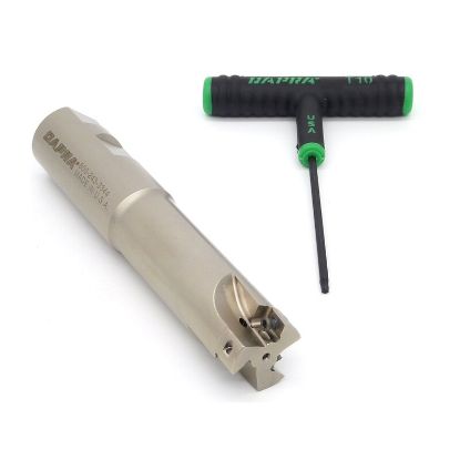 Picture of DAPRA SSEM1000-1000-R45-3LC 90.0°, End Mill 1.000 Cutter Diameter Weldon 1.000 Shank 5.280 OAL 3 Flute