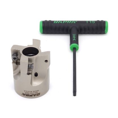 Picture of DAPRA SSSM1500-0750-R55-4C 90.0°, Face Mill 1.500 Cutter Diameter Face Mill 0.750 Shank 1.750 OAL 4 Flute
