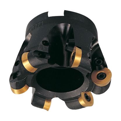 Picture of DIJET DDM-7400-125R-62 Milling Cutter Button Cutter 4.000 Cutter Diameter Face Mill 1.250 Shank 2.250 OAL 7 Flute