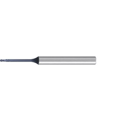 Picture of EMUGE 2806A.3005 DIA 0.50MM SH 0.1181 LOC 0.0197 OAL 2.244 End Mill Standard Flute Variable Helix Carbide TiAlN Single End Corner Radius 0.0098 0.25MM Hard-Cut