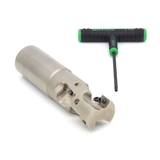 Picture of DAPRA HREM1250-1250-R55-2-165 90.0°, Corn Cob 1.250 Cutter Diameter Weldon 1.250 Shank 4.880 OAL 6 Flute