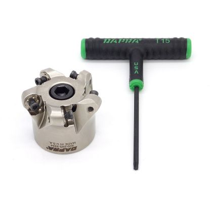 Picture of DAPRA DTSM200-075-R4-5 Button Cutter,Face Mill 2.000 Cutter Diameter Face Mill 0.750 Shank 5 Flute