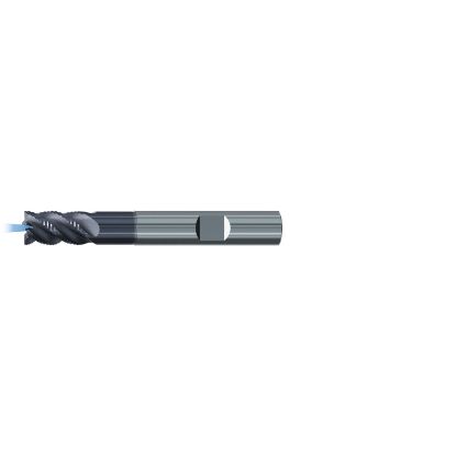 Picture of EMUGE 2869AZ.014 DIA 14MM SH 0.5512 LOC 0.8268 OAL 3.2677 End Mill Carbide TiAlN Single End Square Sharp Multi-Cut