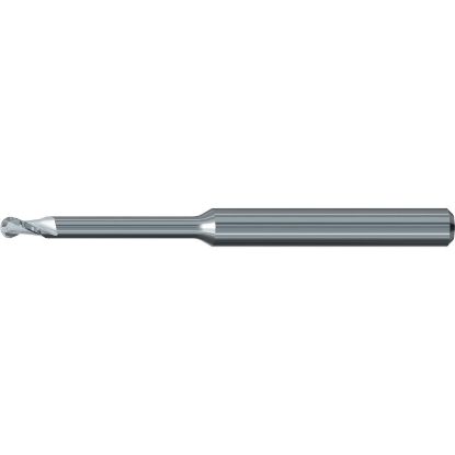 Picture of EMUGE 2621.200416 DIA 2MM SH 0.2362 LOC 0.6299 OAL 1.8504 End Mill Ball Nose Carbide Uncoated Single End Ball Nose Dental Mills
