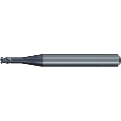 Picture of EMUGE 2624A.400612 DIA 4MM SH 0.2362 LOC 0.4724 OAL 2.2441 End Mill Corner Radius Carbide TiAlN Single End Corner Radius 0.0197 0.50MM Dental Mills