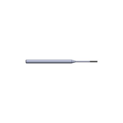 Picture of CRYSTALLUME P820-200929-1 End Mill Sharp High Helix Deep Cavity End Mill Sharp End 0.046 Diameter 0.125 Shank 2.500 OAL 0.250 LOC4 Flute Diamond