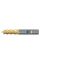 Picture of EMUGE 2671TZ.016040 DIA 16MM SH 0.6299 LOC 1.2598 OAL 3.6220 End Mill Standard Flute High Helix Carbide TiN + TiAIN Single End Corner Radius 0.1575 4.00MM TiNox-Cut
