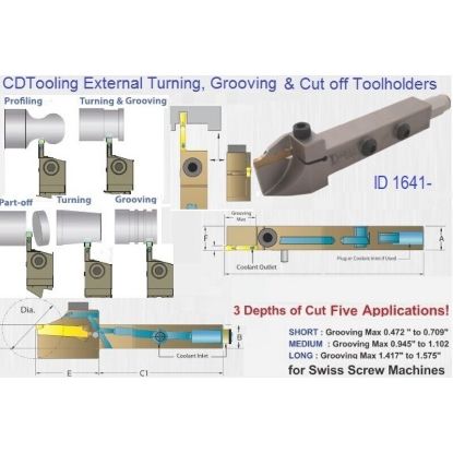 Picture of DORIAN ADDN-TFR-1212-H20-06 Stick Tool Clamp Down Square 0.472 Shank 4.210 OAL