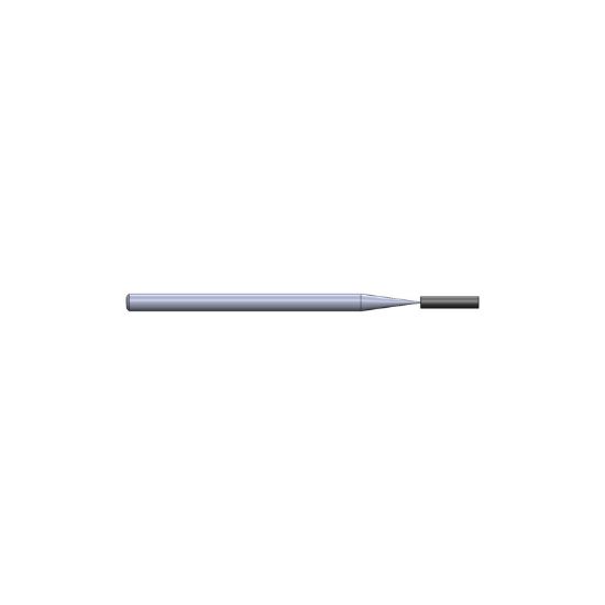 Picture of CRYSTALLUME P820-200675-1 End Mill Sharp High Helix Mold Makers Sharp End 0.078 Diameter 0.118 Shank 2.440 OAL 0.393 LOC4 Flute Diamond