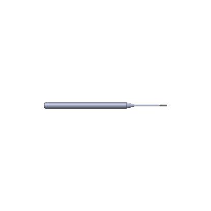 Picture of CRYSTALLUME P820-200923-1 End Mill Sharp High Helix Deep Cavity End Mill Sharp End 0.031 Diameter 0.125 Shank 2.500 OAL 0.150 LOC4 Flute Diamond