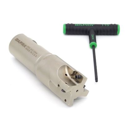 Picture of DAPRA SSEM1500-1250-R55-4C 90.0°, End Mill 1.500 Cutter Diameter Weldon 1.250 Shank 4.780 OAL 4 Flute