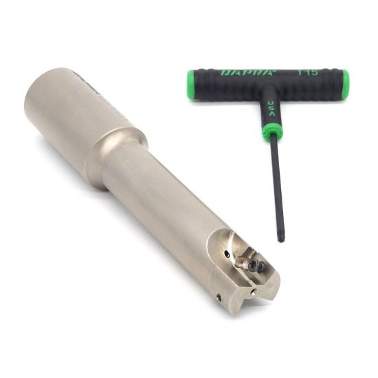 Picture of DAPRA SSER1000-4000-R55-2C 90.0°, End Mill 1.000 Cutter Diameter Weldon 1.250 Shank 6.280 OAL 2 Flute