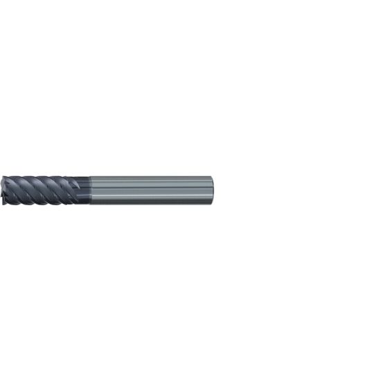 Picture of EMUGE 1827A.0625 DIA 5/8 SH 0.6250 LOC 1.2500 OAL 3.50 End Mill Standard Flute High Helix Carbide TiAlN Single End Square Sharp Hard-Cut