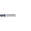 Picture of EMUGE 1877A.0015 DIA 1.50MM SH 0.1575 LOC 0.1575 OAL 1.574 End Mill Standard Flute Standard Helix Carbide TiAlN Single End Ball Nose Hard-Cut