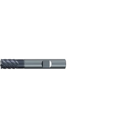 Picture of EMUGE 1925A.010 DIA 10MM SH 0.3937 LOC 0.5510 OAL 2.5984 End Mill Standard Flute High Helix Carbide TiAlN Single End Square Sharp Hard-Cut