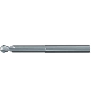 Picture of EMUGE 1943.004 DIA 4MM SH 0.2362 LOC 0.1575 OAL 3.1496 End Mill Standard Flute Standard Helix Carbide Uncoated Single End Ball Nose Alu-Cut