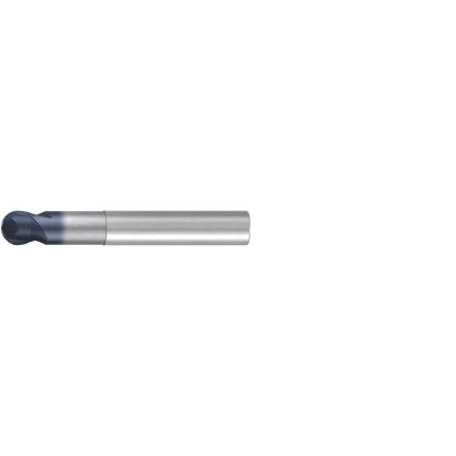 Picture of EMUGE 1976A.016 DIA 16MM SH 0.6299 LOC 0.4724 OAL 3.6220 End Mill Standard Flute Standard Helix Carbide TiAlN Single End Ball Nose Hard-Cut