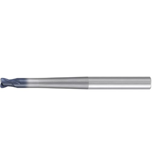 Picture of EMUGE 1980A.00156 DIA 1/64 SH 0.2500 LOC 0.0313 OAL 3.50 End Mill Torus Standard Helix Carbide TiAlN Single End Corner Radius 0.0039 0.10MM TOP-Cut