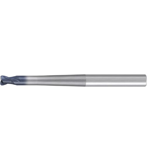Picture of EMUGE 1983A.01012 DIA 10MM SH 0.4724 LOC 0.3150 OAL 6.2992 End Mill Torus Standard Helix Carbide TiAlN Single End Corner Radius 0.1181 3.00MM Hard-Cut