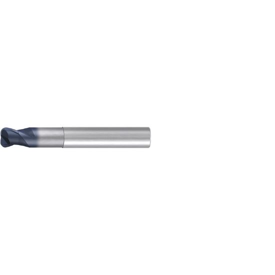 Picture of EMUGE 1986A.210 DIA 10MM SH 0.3937 LOC 0.3150 OAL 2.8346 End Mill Torus Standard Helix Carbide TiAlN Single End Corner Radius 0.0591 1.50MM TOP-Cut