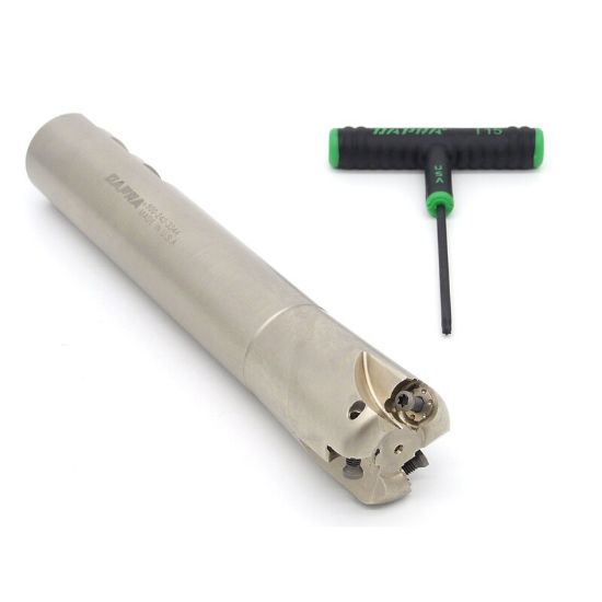 Picture of DAPRA CC-DTEM150-550-R4-3 Button Cutter,End Mill 1.500 Cutter Diameter Weldon 1.250 Shank 7.900 OAL 3 Flute