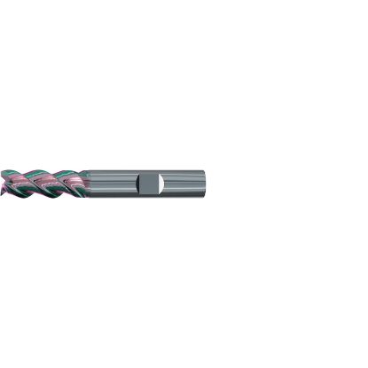 Picture of EMUGE 2545K.012 DIA 12MM SH 0.4724 LOC 3.2677 OAL 1.0236 End Mill Standard Flute Variable Helix Carbide GLT Single End 45.0° Chamfer Alu-Cut