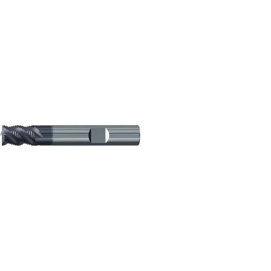 Picture of EMUGE 2897A.016 DIA 16MM SH 0.6299 LOC 0.8661 OAL 3.2283 End Mill Carbide TiAlN Single End 45.0° Chamfer Multi-Cut