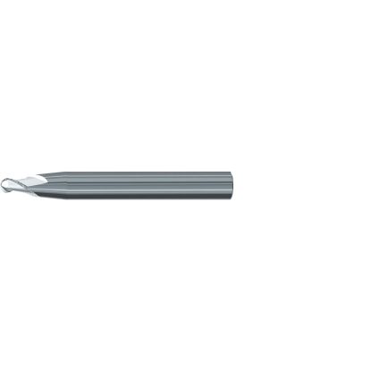 Picture of EMUGE 3443.06015A DIA 1.50MM SH 0.3150 LOC 0.1575 OAL 2.480 End Mill Taper Flute Carbide Uncoated Single End Ball Nose Turbine Program