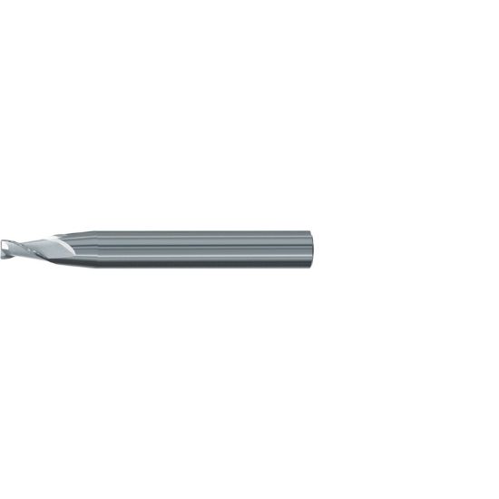 Picture of EMUGE 3444.04004A DIA 4MM SH 0.3150 LOC 0.3150 OAL 2.4803 End Mill Taper Flute Carbide Uncoated Single End Corner Radius 0.0157 0.40MM Turbine Program