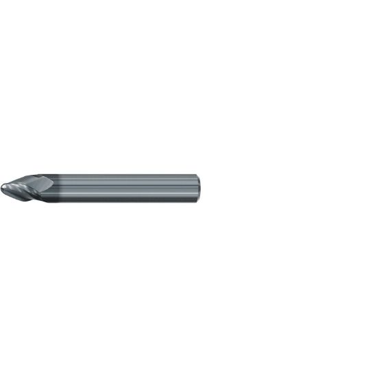 Picture of EMUGE 3540L.12250A DIA 12MM SH 0.4724 LOC 0.5315 OAL 3.6614 End Mill Taper Form Carbide AlCrN Single End Corner Radius Sharp Circle Segment Cutters