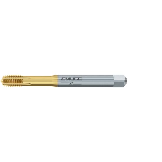 Picture of EMUGE B521Z700.0276 Tap Mod Bottom M10-1.00MM 6H Metric DIN/DIN HSSE-Powder Metal TiN