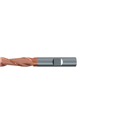 Picture of EMUGE 2515A.012 DIA 12MM SH 0.4724 LOC 1.7717 OAL 3.6614 End Mill Standard Flute Variable Helix Carbide TiAlN Single End Square Sharp TOP-Cut