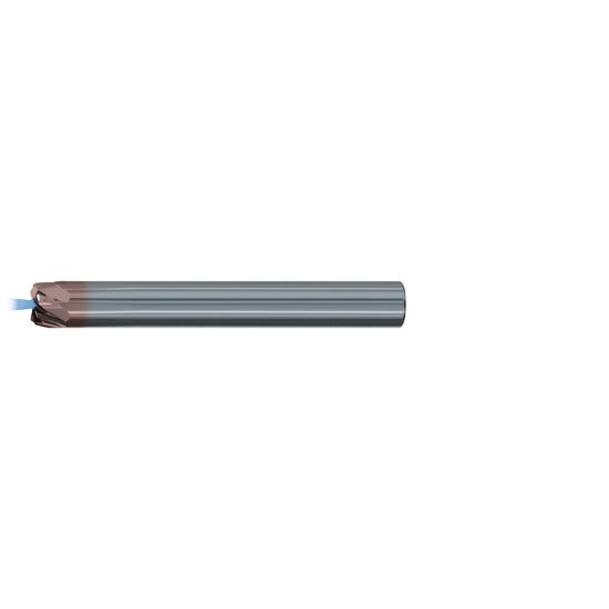 Picture of EMUGE 2677AZ.011010 DIA 11MM SH 0.4724 LOC 0.1378 OAL 3.1496 End Mill Taper Flute Carbide TiAlN Single End Corner Radius 0.0394 1.00MM Turbine Program