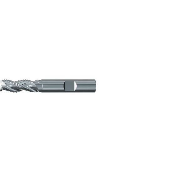 Picture of EMUGE 2549.005 DIA 5MM SH 0.2362 LOC 0.3937 OAL 2.2441 End Mill Carbide Uncoated Single End Square Sharp Alu-Cut