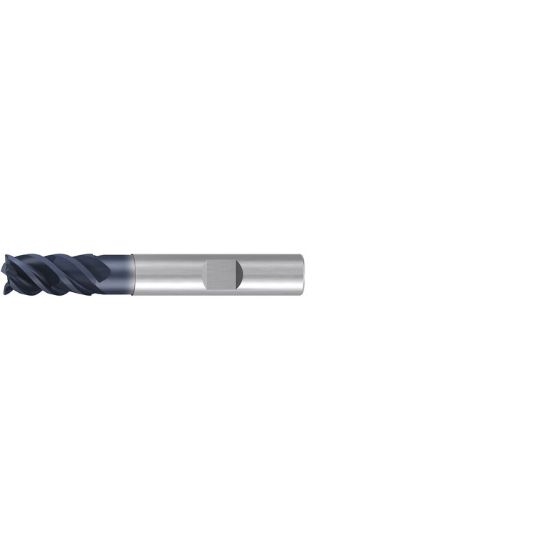 Picture of EMUGE 2820A.0750 DIA 3/4 SH 0.7500 LOC 1.50 OAL 4.00 End Mill Standard Flute High Helix Carbide TiAlN Single End Square Sharp Jet-Cut