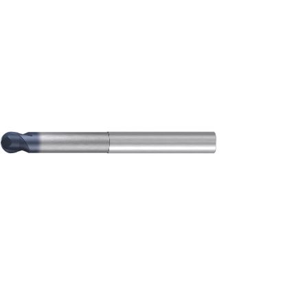 Picture of EMUGE 1974A.016 DIA 16MM SH 0.6299 LOC 0.4724 OAL 5.5118 End Mill Standard Flute Standard Helix Carbide TiAlN Single End Ball Nose Hard-Cut