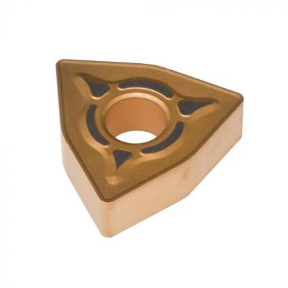 Picture of DORIAN WNMG433 MER DMC30UT Turning Insert Trigon 0.046 Corner Radius Carbide TiCN + TiN