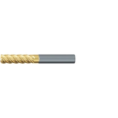 Picture of EMUGE 2644T.008 DIA 8MM SH 0.3150 LOC 0.9449 OAL 2.6772 End Mill Standard Flute Variable Helix Carbide TiN + TiAIN Single End Square Sharp TiNox-Cut